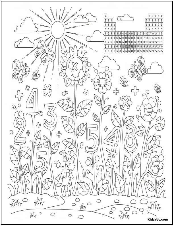  Math Coloring Pages
