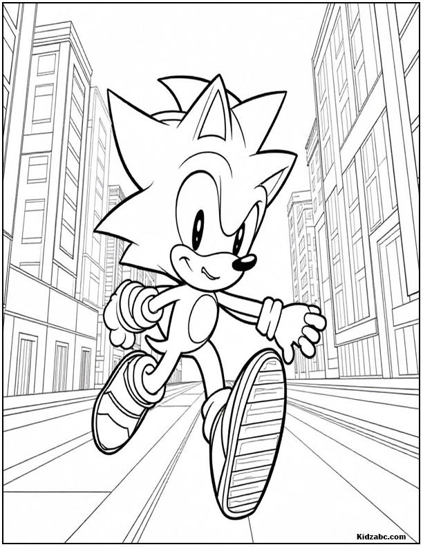 Sonic Coloring Sheets