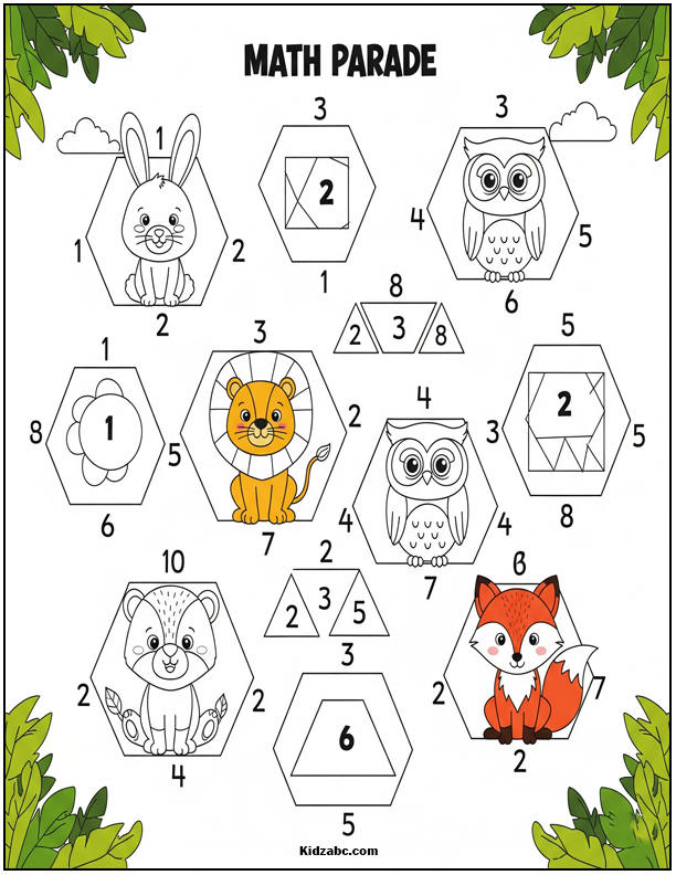  Math Coloring Pages