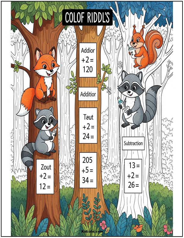  Math Coloring Pages