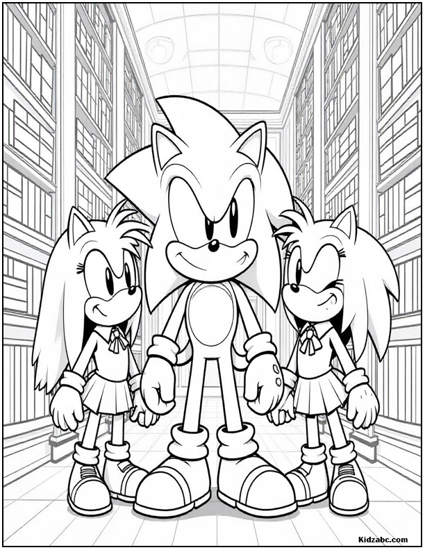 Sonic Coloring Sheets
