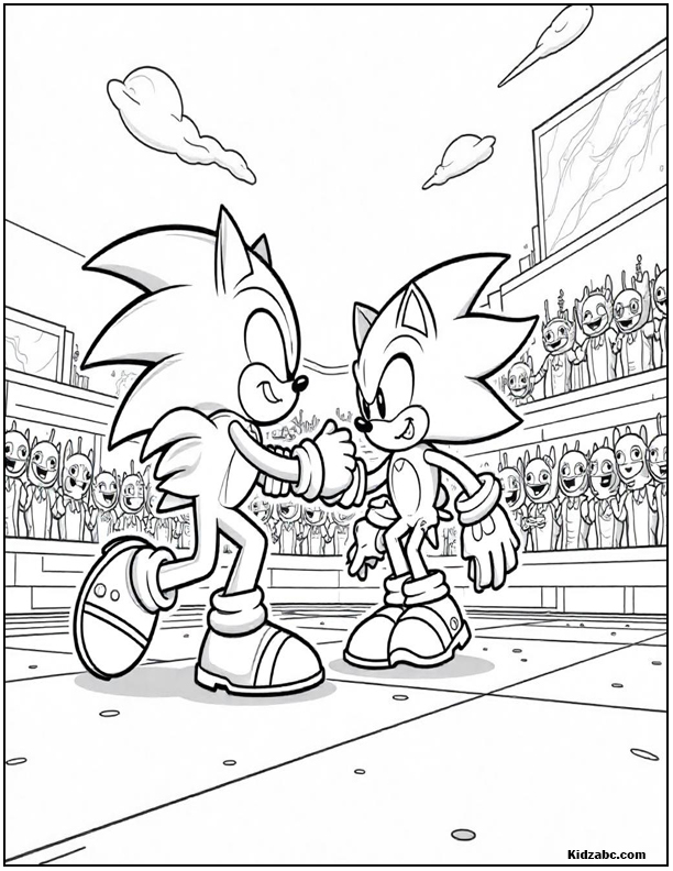 Sonic Coloring Sheets