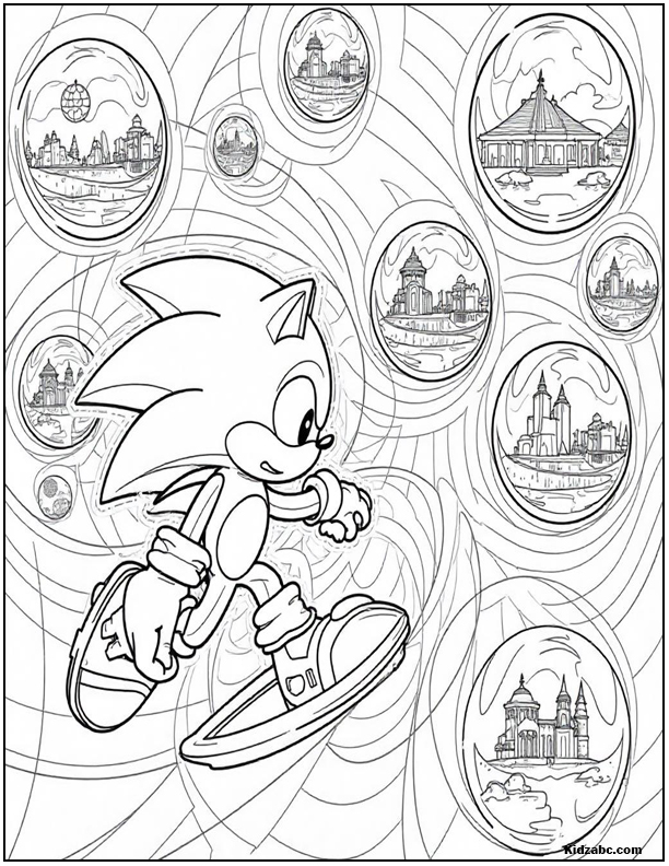 Sonic Coloring Sheets