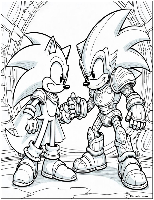 Sonic Coloring Sheets