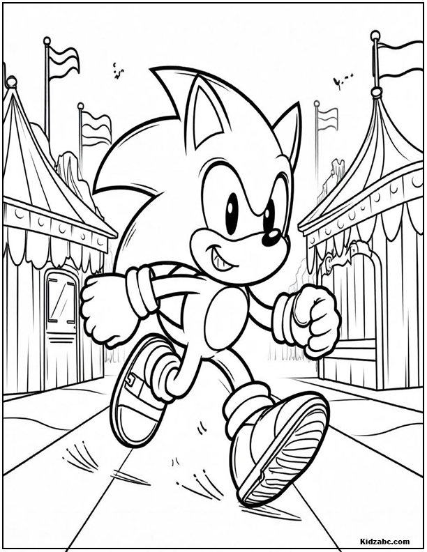 Sonic Coloring Sheets