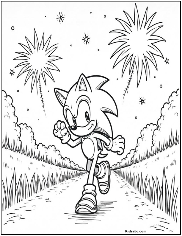 Sonic Coloring Sheets