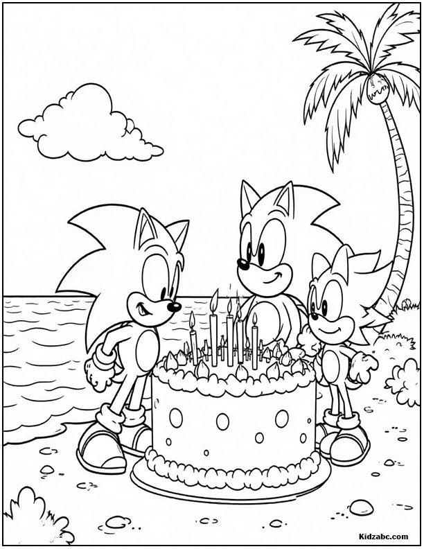 Sonic Coloring Sheets