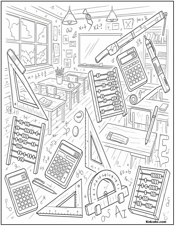  Math Coloring Pages