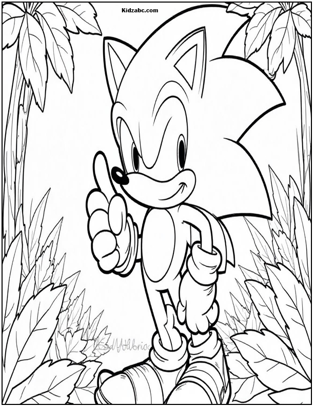 Sonic Coloring Sheets