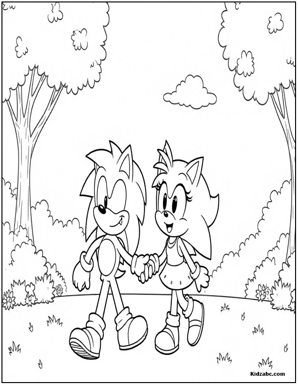 Sonic Coloring Sheets