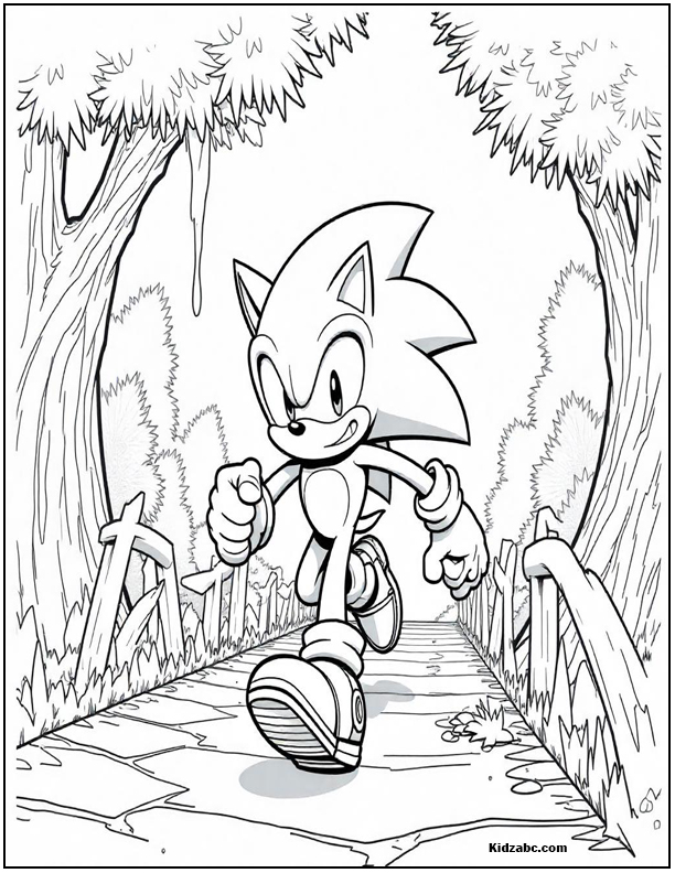 Sonic Coloring Sheets