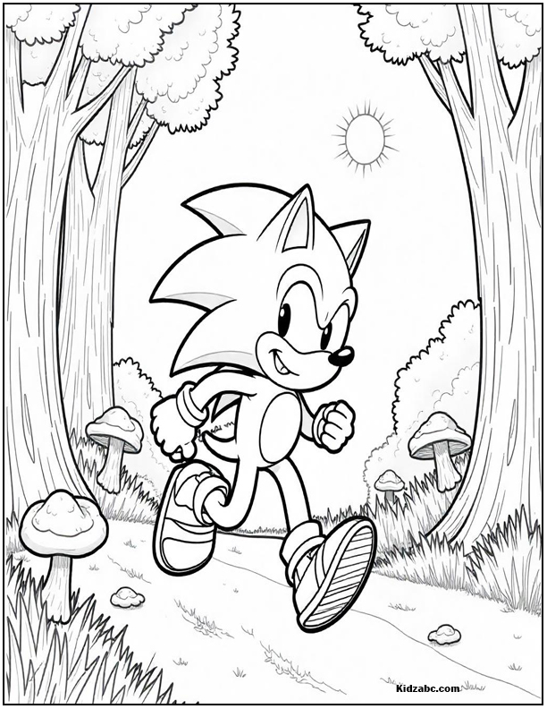 Sonic Coloring Sheets