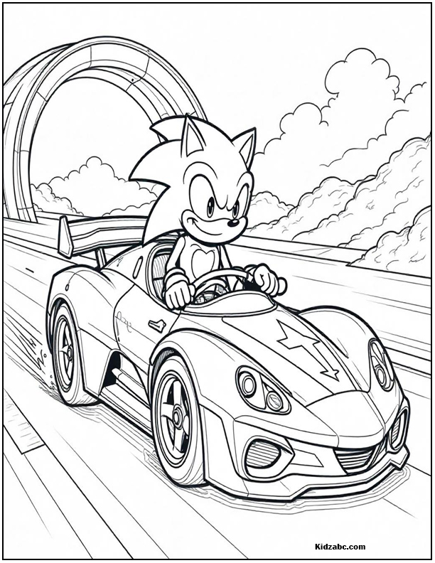 Sonic Coloring Sheets