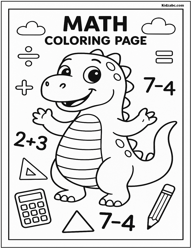  Math Coloring Pages