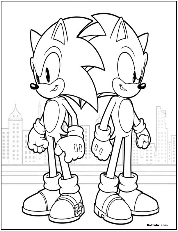 Sonic Coloring Sheets