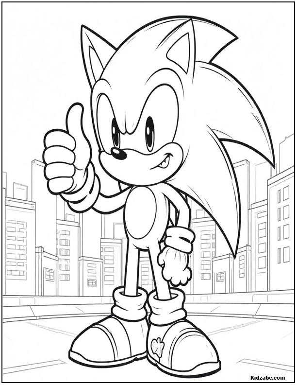 Sonic Coloring Sheets