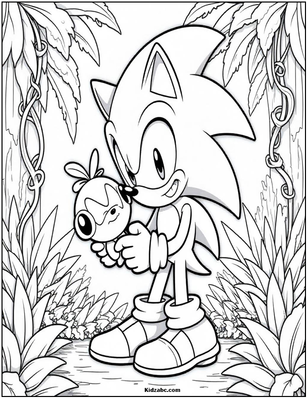 Sonic Coloring Sheets