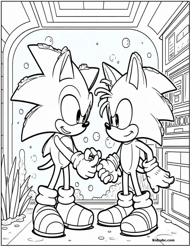 Sonic Coloring Sheets