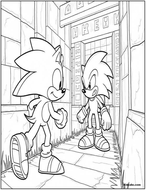 Sonic Coloring Sheets