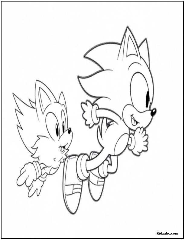 Sonic Coloring Sheets