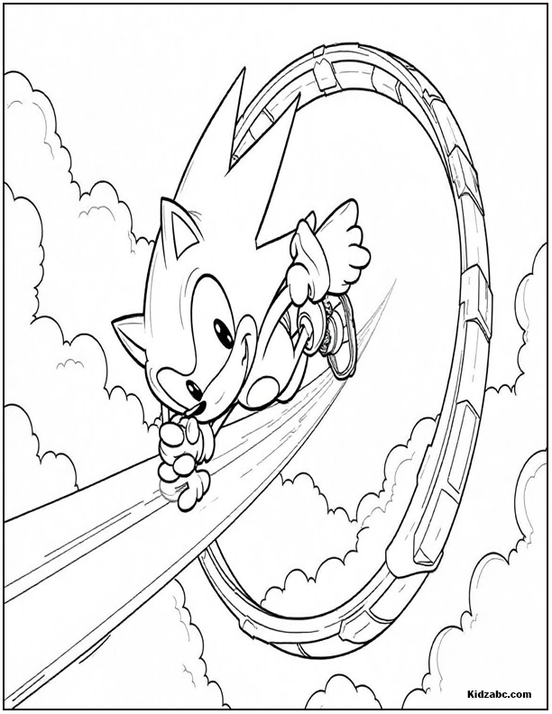 Sonic Coloring Sheets