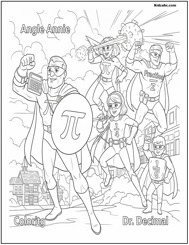  Math Coloring Pages