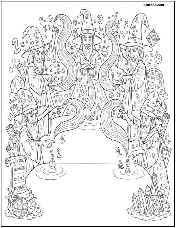  Math Coloring Pages