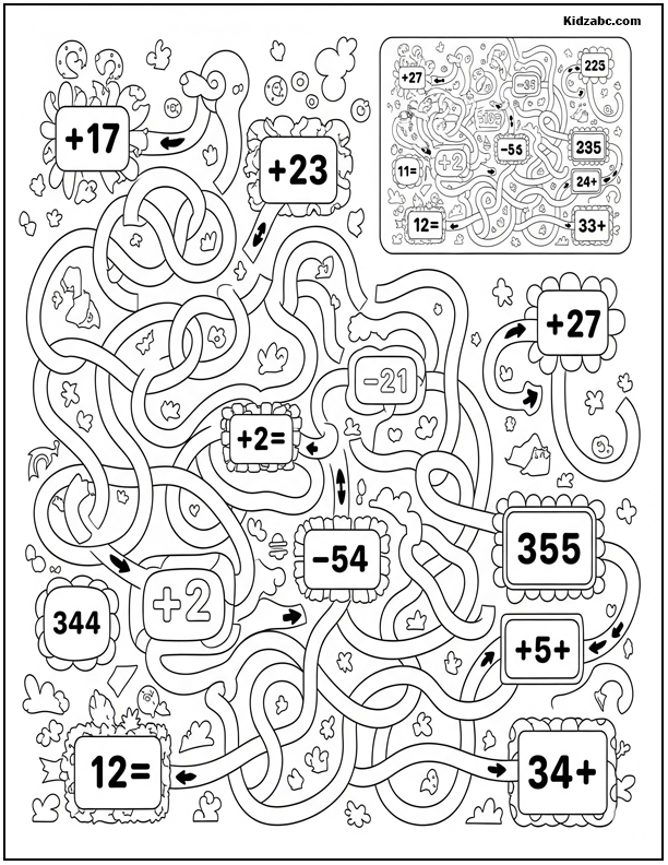  Math Coloring Pages