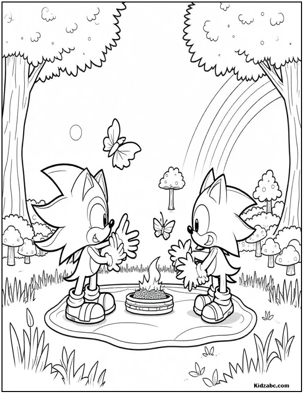 Sonic Coloring Sheets