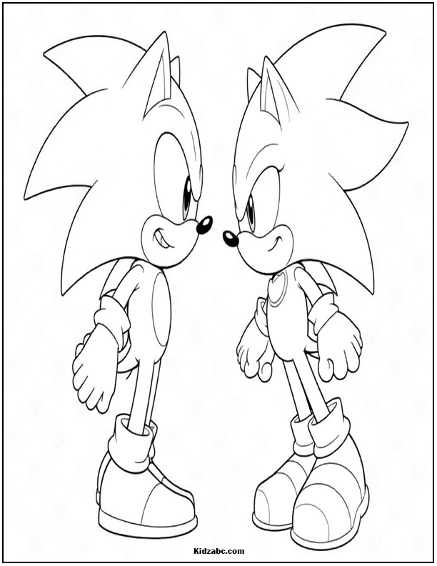 Sonic Coloring Sheets