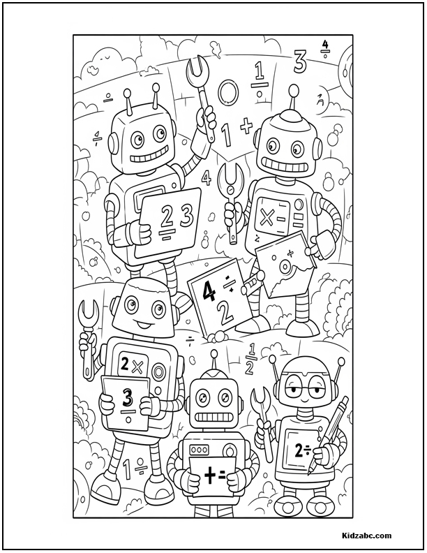  Math Coloring Pages