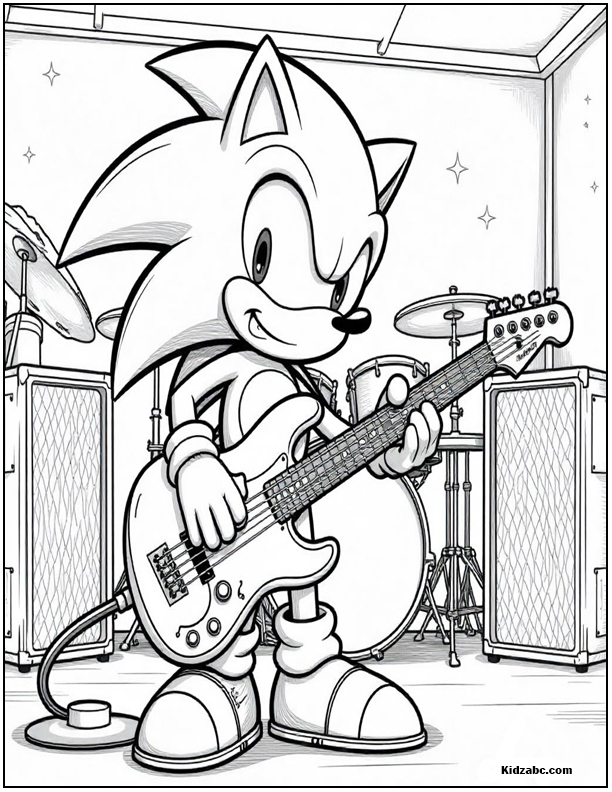 Sonic Coloring Sheets