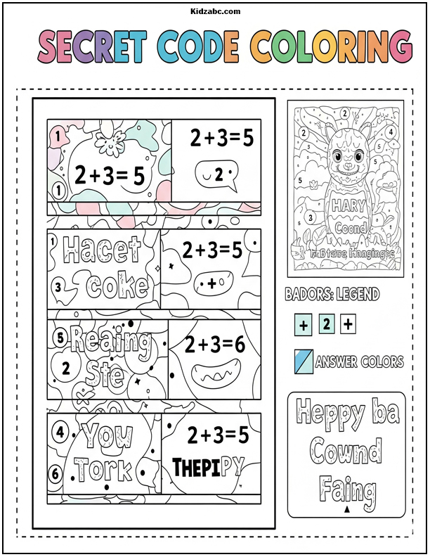  Math Coloring Pages