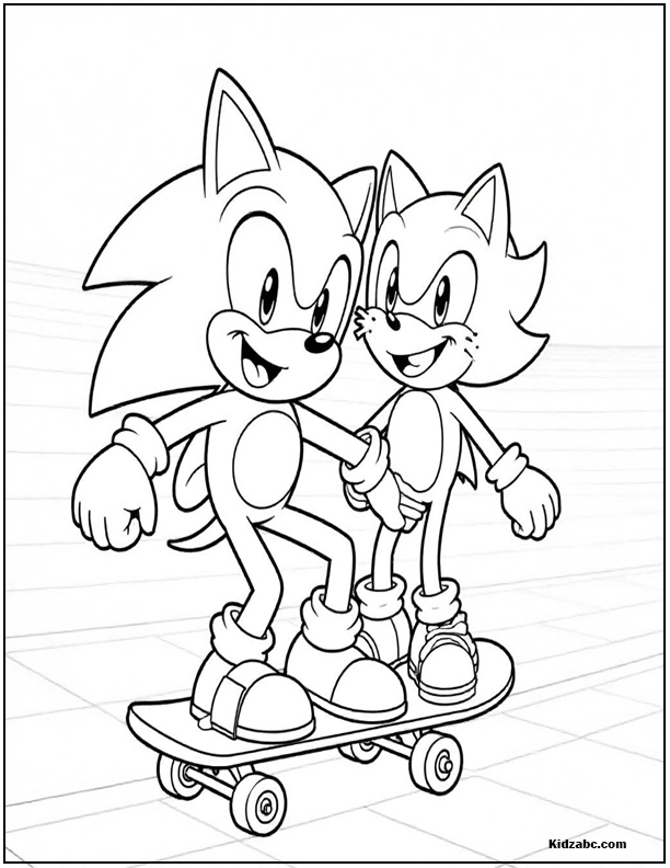 Sonic Coloring Sheets
