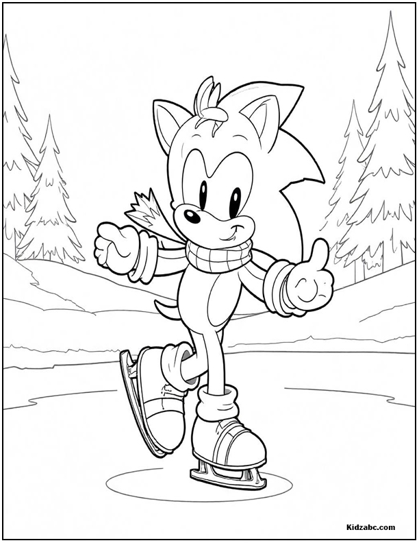 Sonic Coloring Sheets