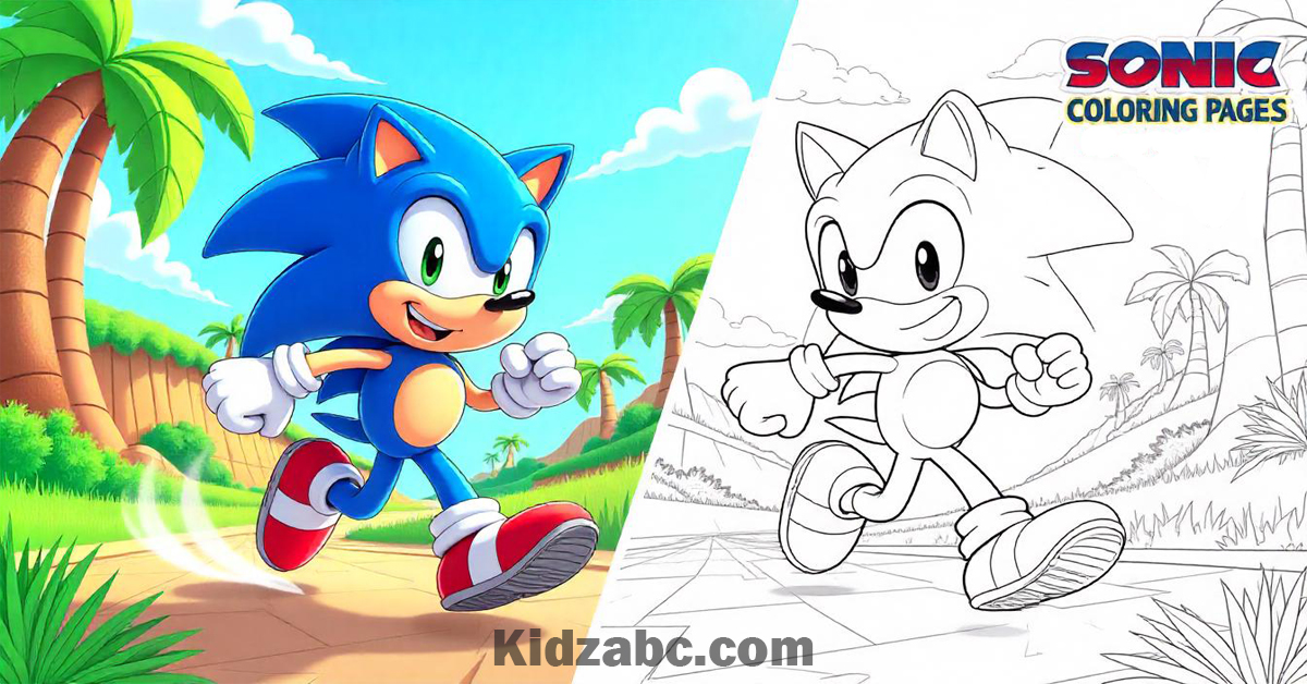 Sonic Coloring Sheets