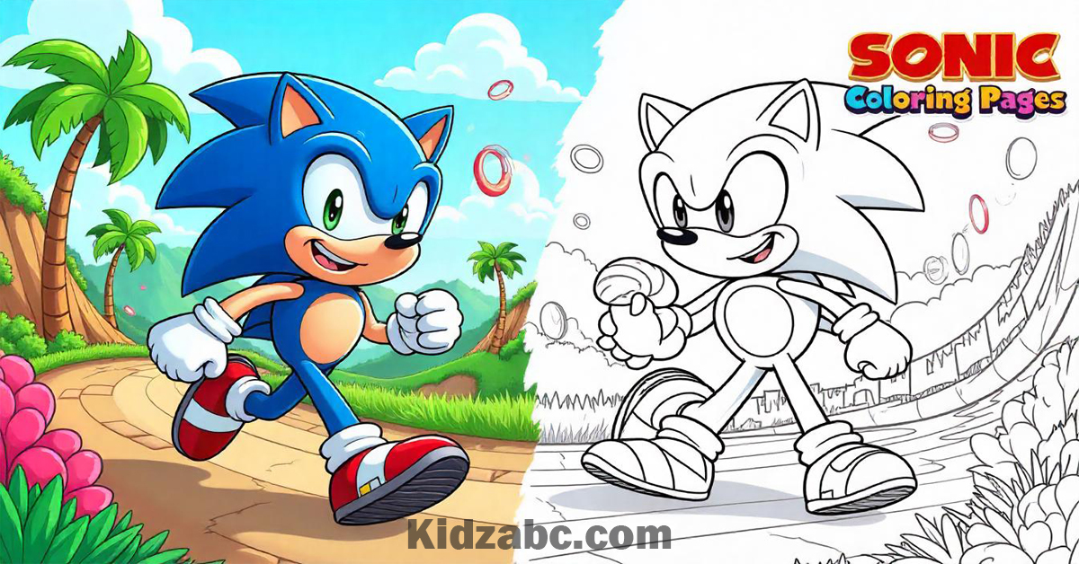 Sonic Coloring Sheets for Kids