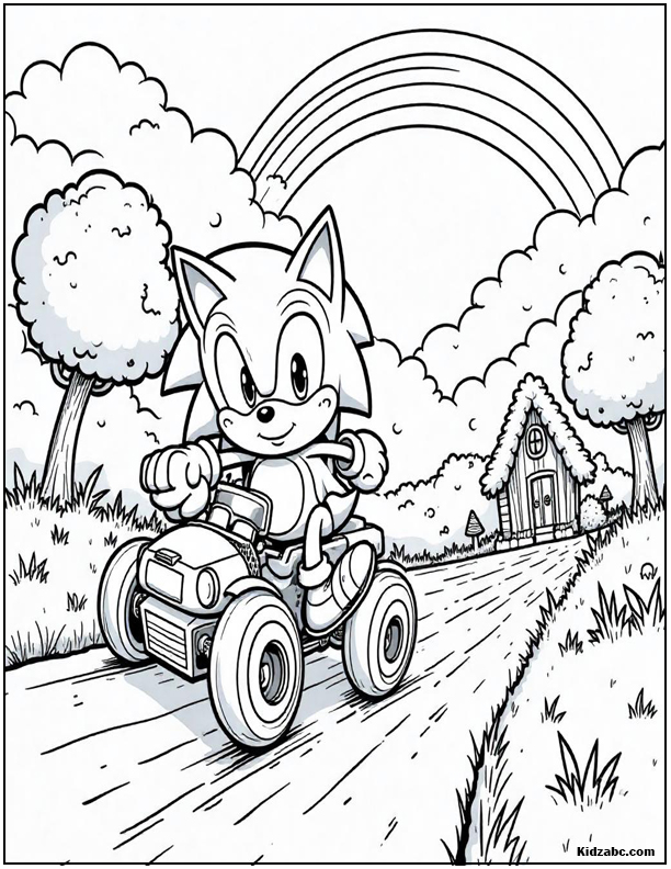 Sonic Coloring Sheets