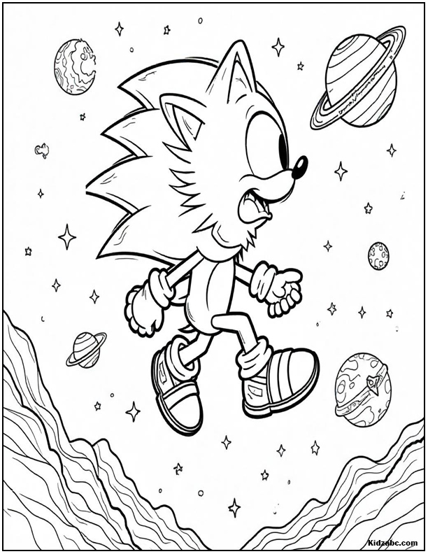 Sonic Coloring Sheets