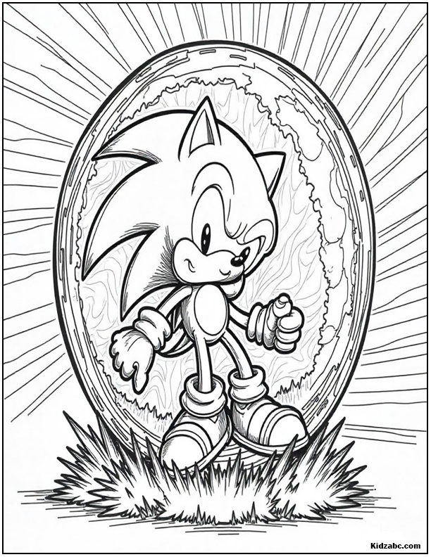 Sonic Coloring Sheets