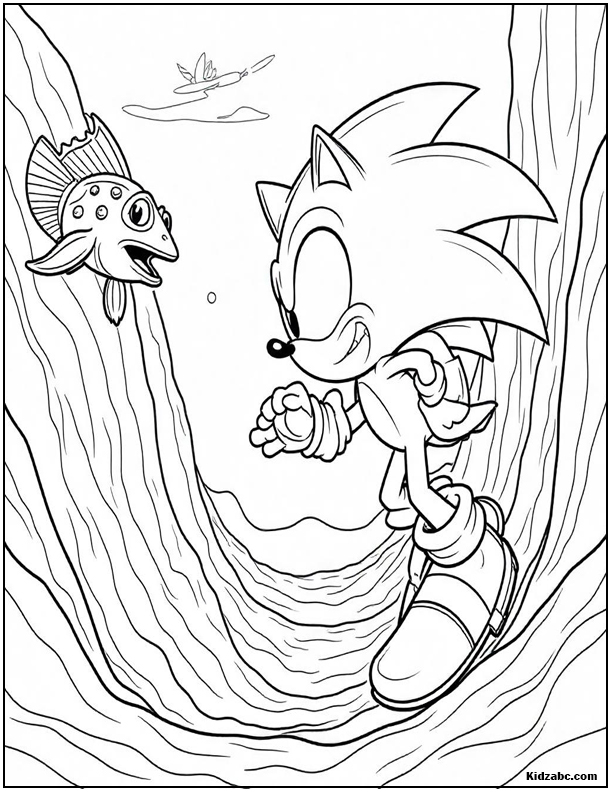 Sonic Coloring Sheets