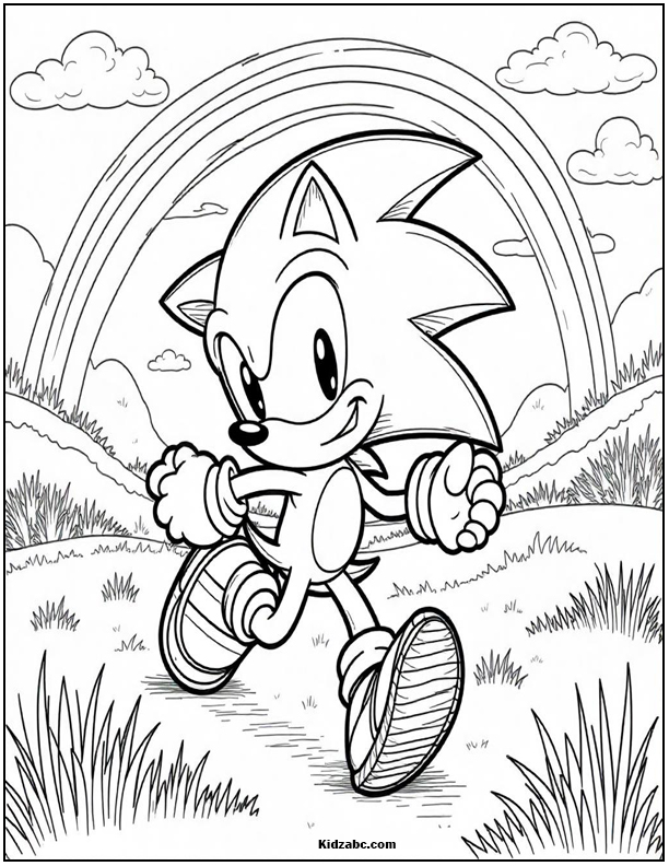 Sonic Coloring Sheets