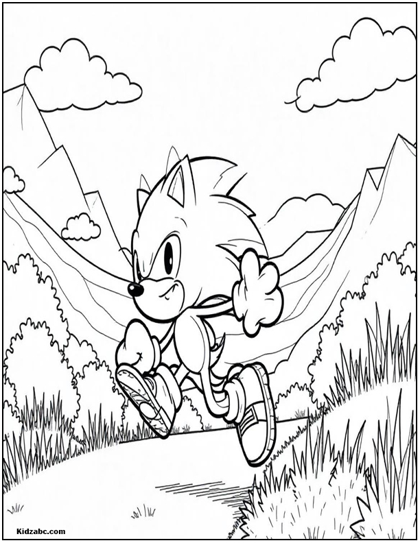 Sonic Coloring Sheets