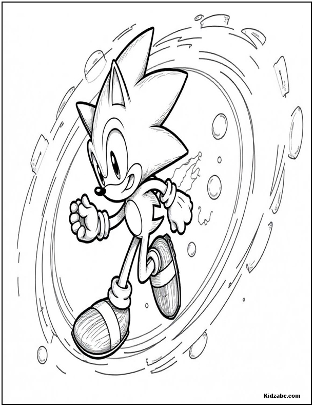 Sonic Coloring Sheets