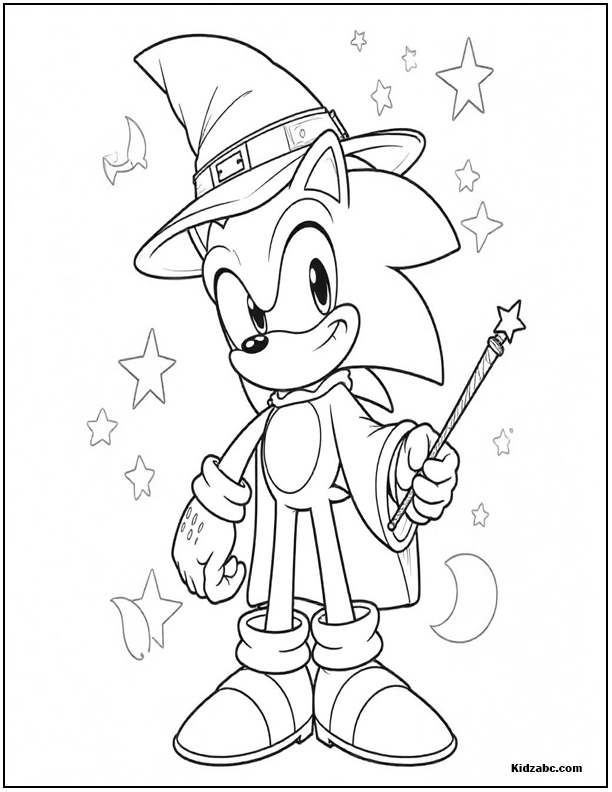 Sonic Coloring Sheets