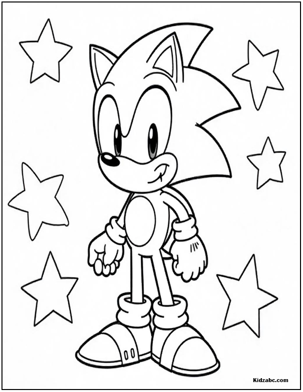 Sonic Coloring Sheets