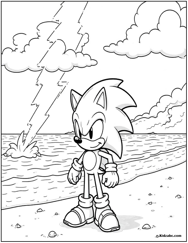 Sonic Coloring Sheets