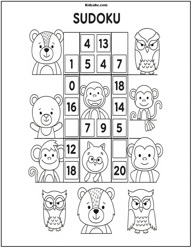  Math Coloring Pages