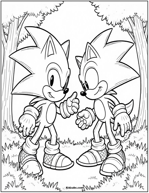 Sonic Coloring Sheets