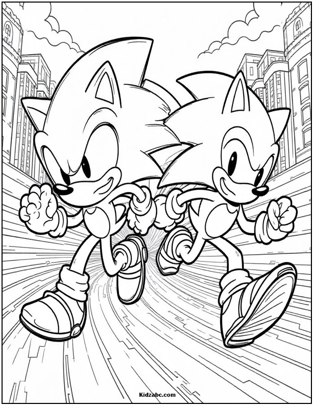 Sonic Coloring Sheets
